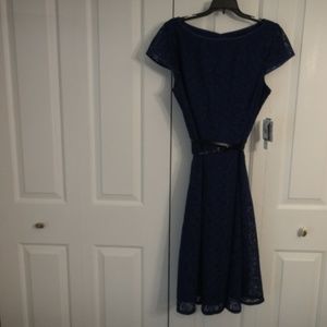 Black Label by Evan-Picone Fit & Flare Lace Dress